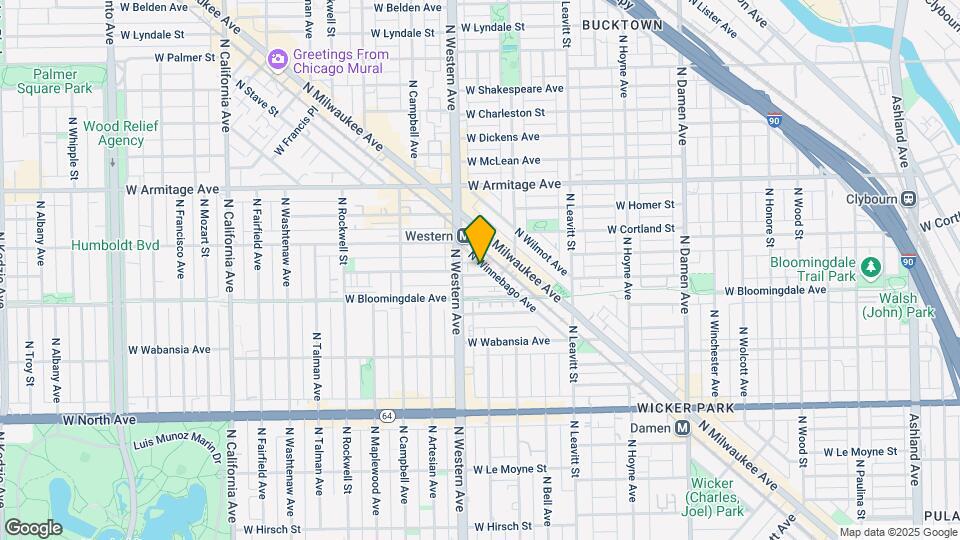 2340 W Moffat Map and Location Details