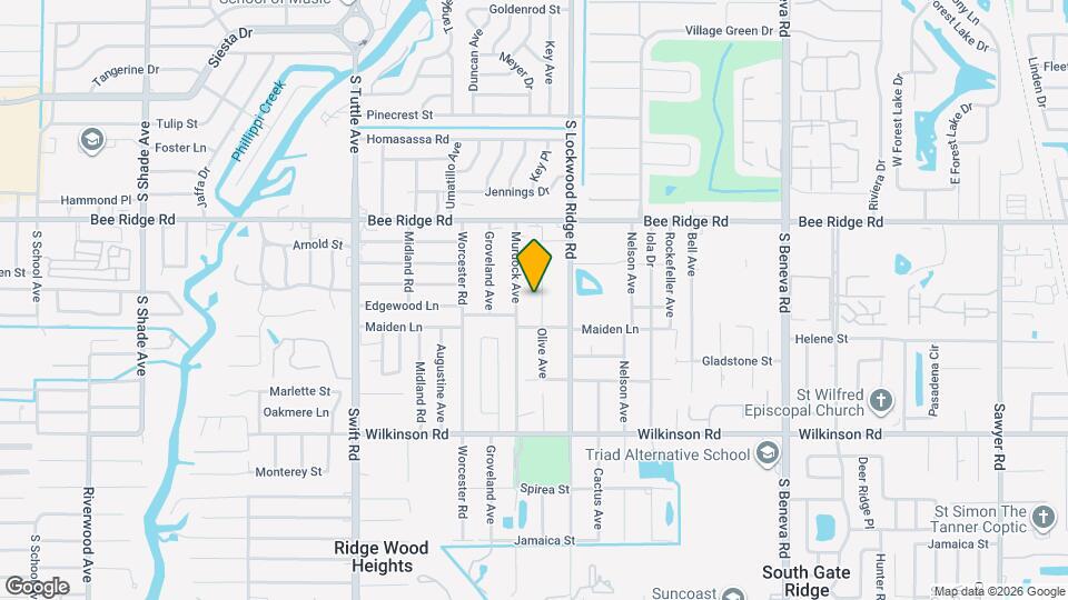 4038 Olive Ave Map and Location Details