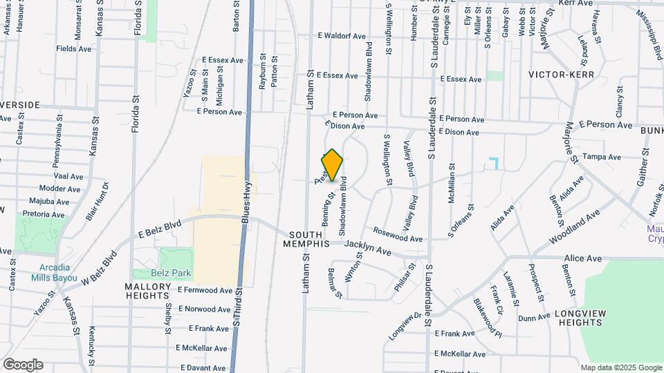 1819 Benning St Map and Location Details