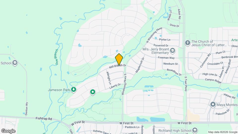 4351 Mill Branch Dr Mapa y Detalles de la Ubicación