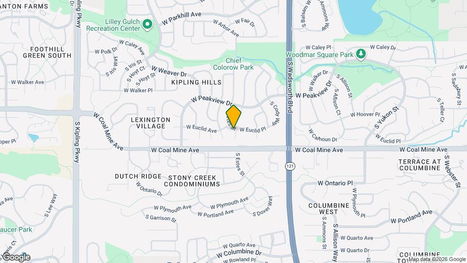 6631 S Dudley Ct Map and Location Details