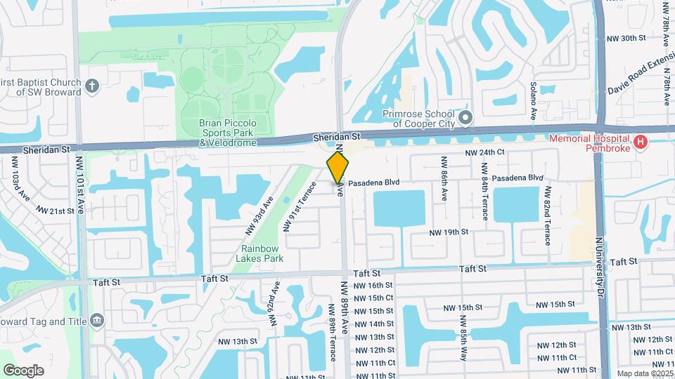 2161 NW 89th Ter, Unit 1 Map and Location Details