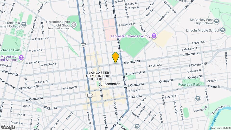 116-118 E Walnut St Map and Location Details