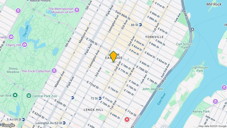 243 E 77th St Map and Location Details