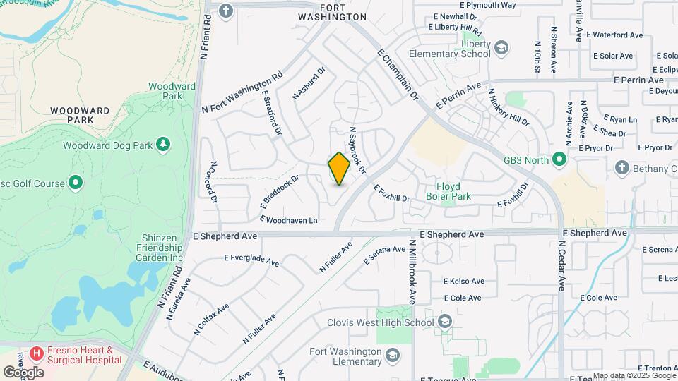 9134 N Woodlawn Dr Map and Location Details
