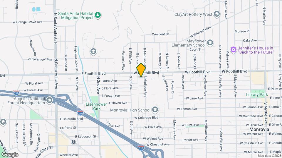908 W Foothill Blvd, Unit C Map and Location Details