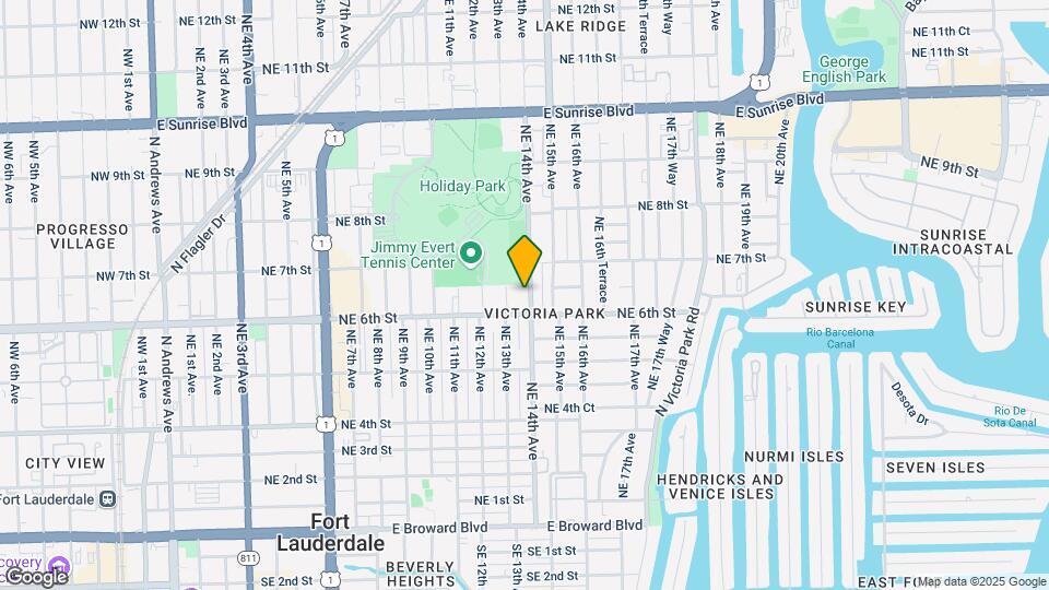 617 NE 14th Ave Map and Location Details