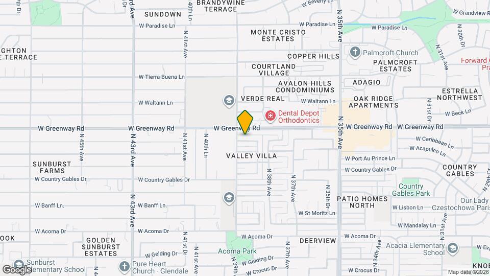 3850 W Caribbean Ln Map and Location Details