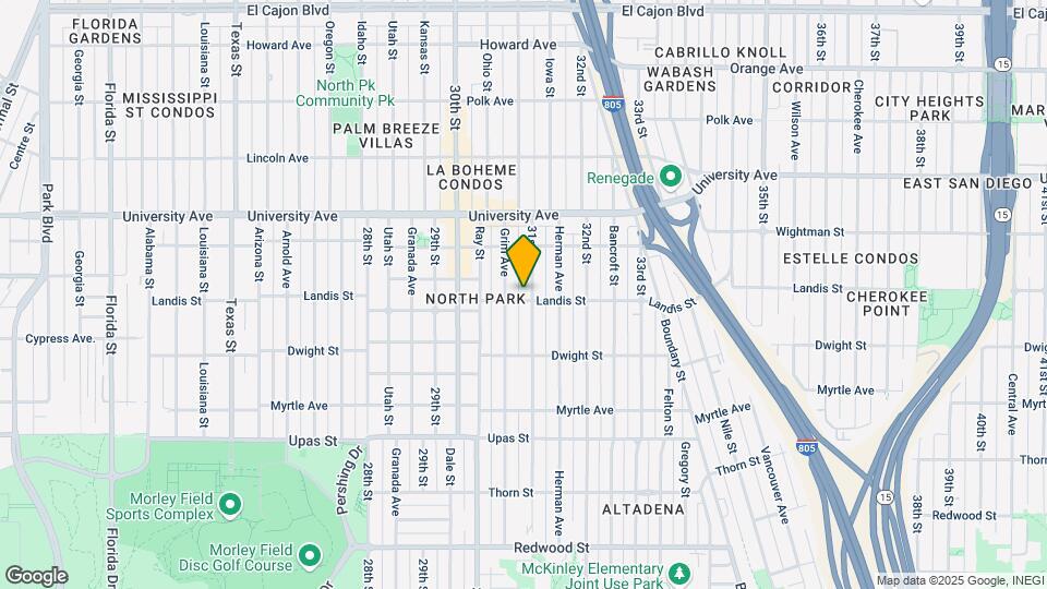 3080 Landis St Mapa y Detalles de la Ubicación