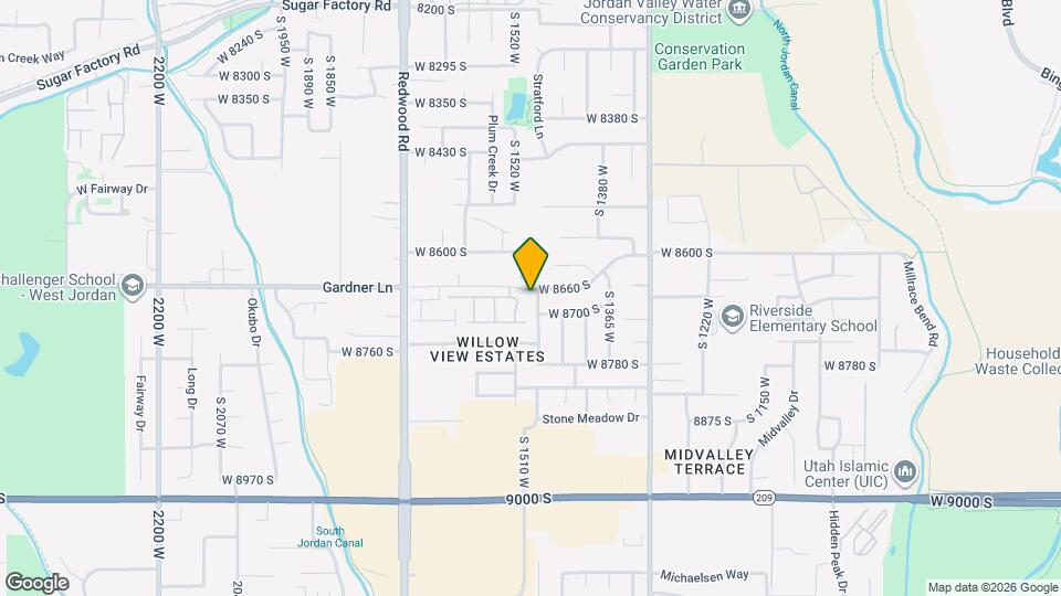 8674 S 1480 W Map and Location Details