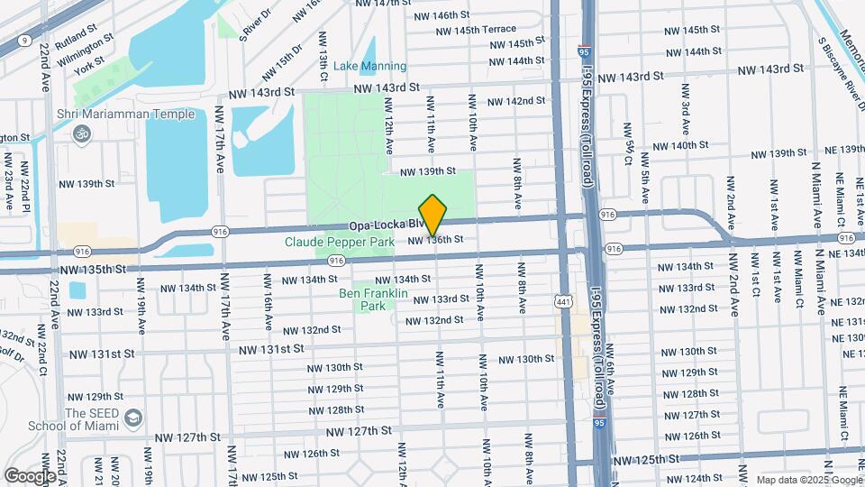 13520 NW 11th Ave Map and Location Details