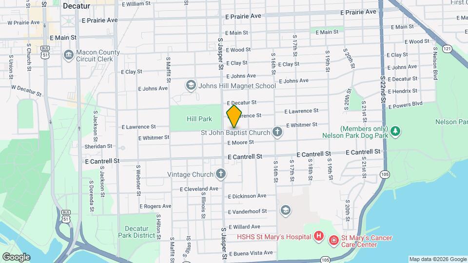 1259 E Whitmer St Map and Location Details