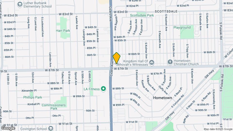 4734 W 87th St Map and Location Details