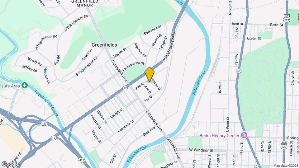 Glenside/Hensler Homes Mapa y Detalles de la Ubicación