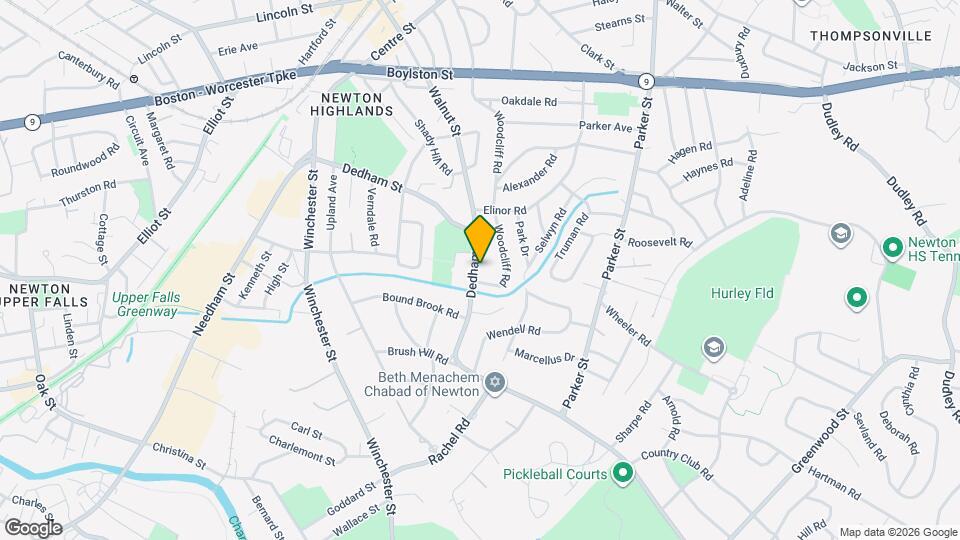 204 Dedham St Map and Location Details