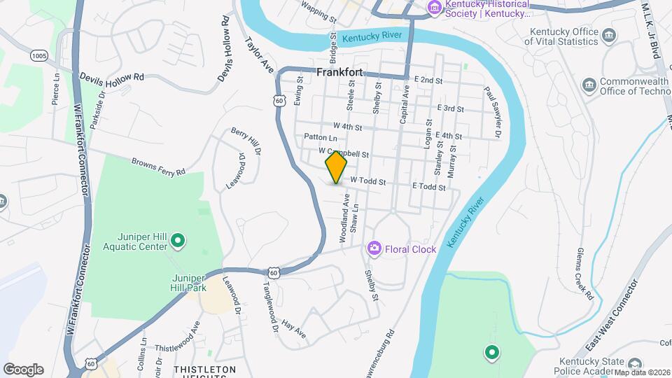 302 Clay St Map and Location Details