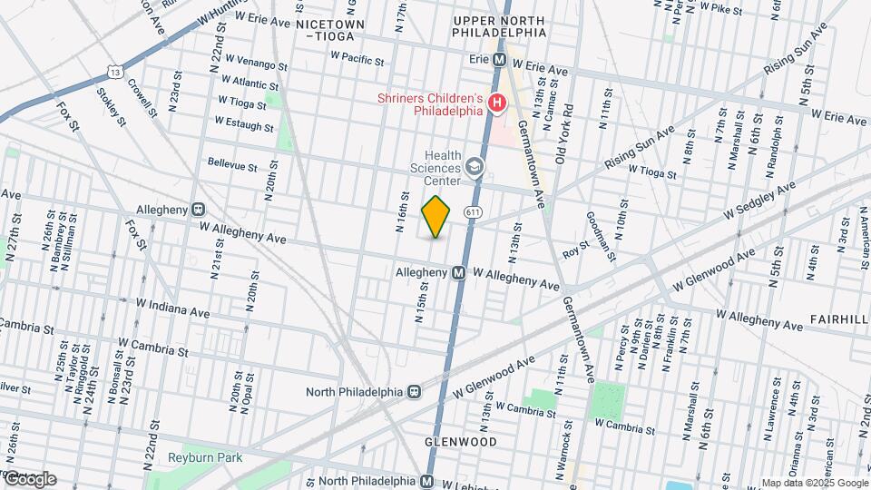 3223 N 15th St, Unit 3rd floor Map and Location Details