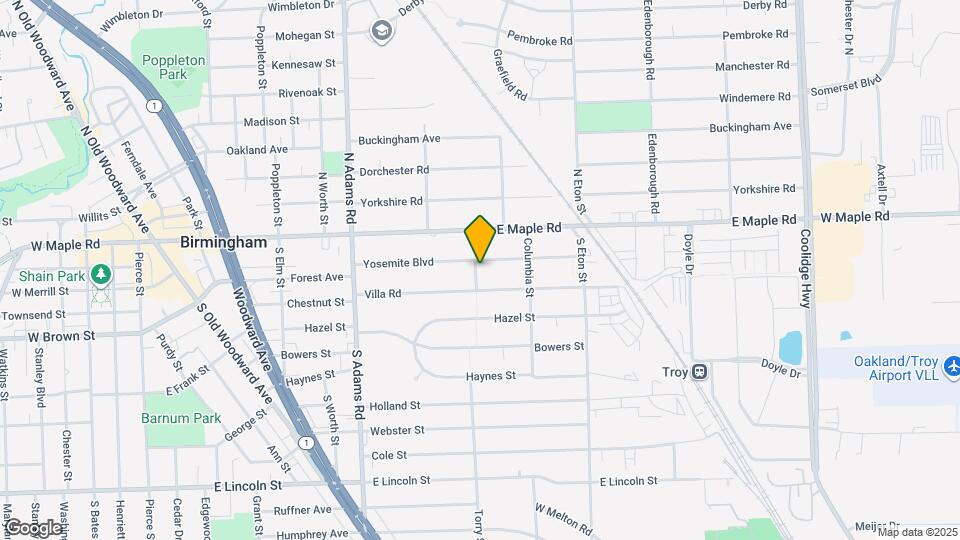 1610 Yosemite Blvd Map and Location Details