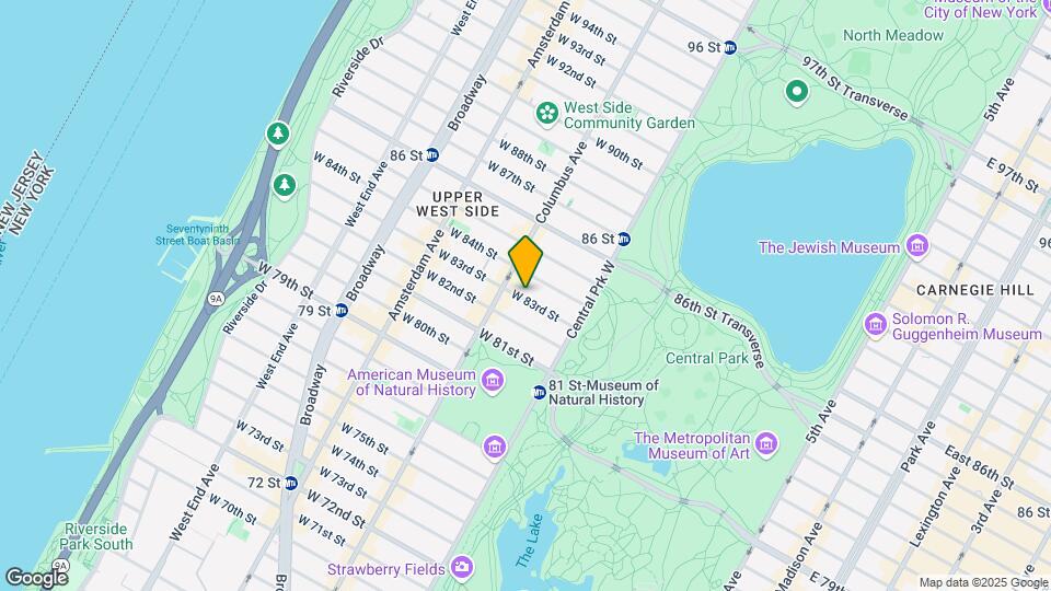 61 W 83rd St Mapa y Detalles de la Ubicación