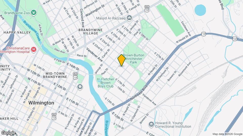 714 E 22nd St Map and Location Details