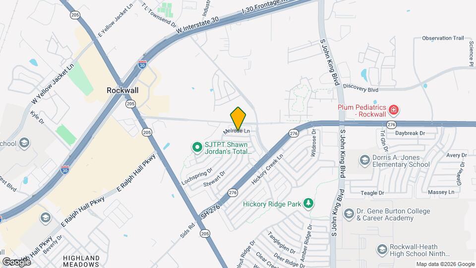 1525 Melrose Ln Map and Location Details