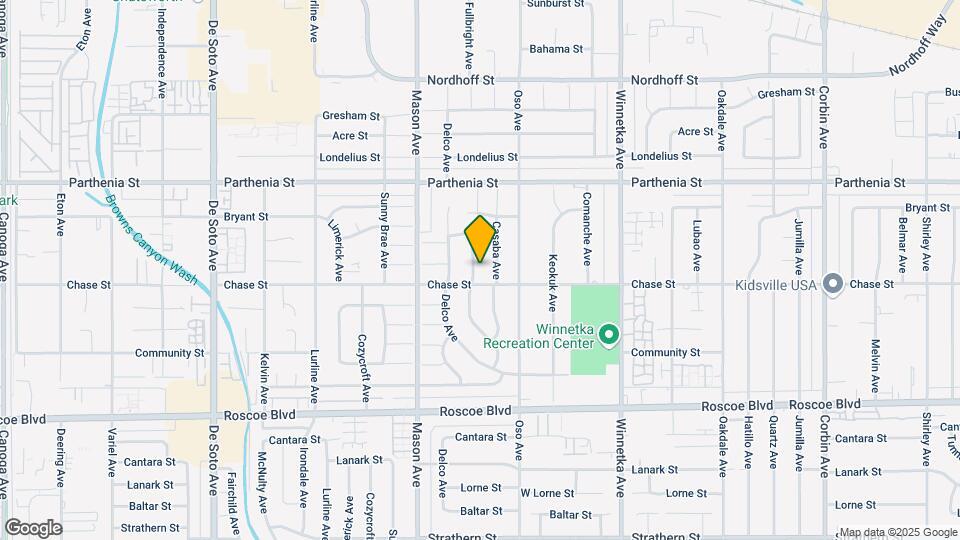 8512 Fullbright Ave Map and Location Details