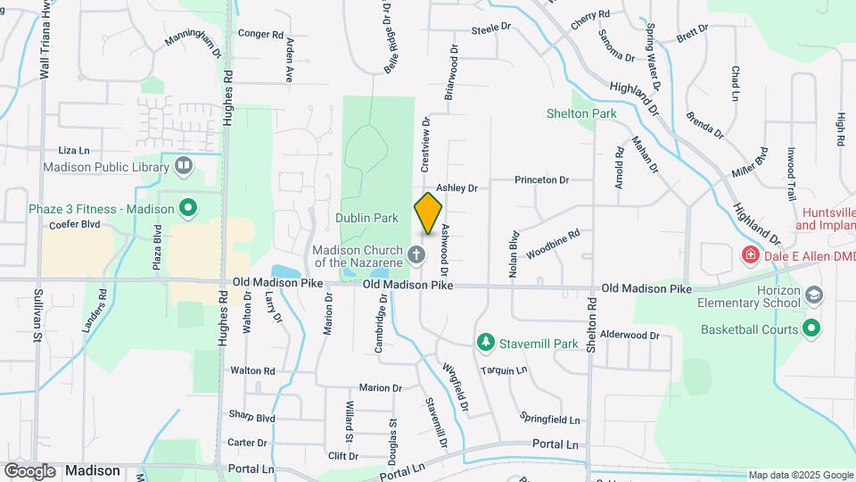 710 Crestview Dr Map and Location Details
