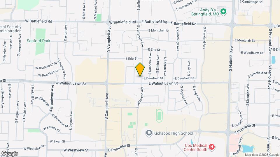 3345 S Jefferson Ave Map and Location Details