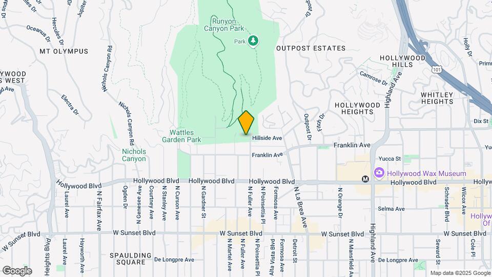 1841 N Fuller Ave Mapa y Detalles de la Ubicación