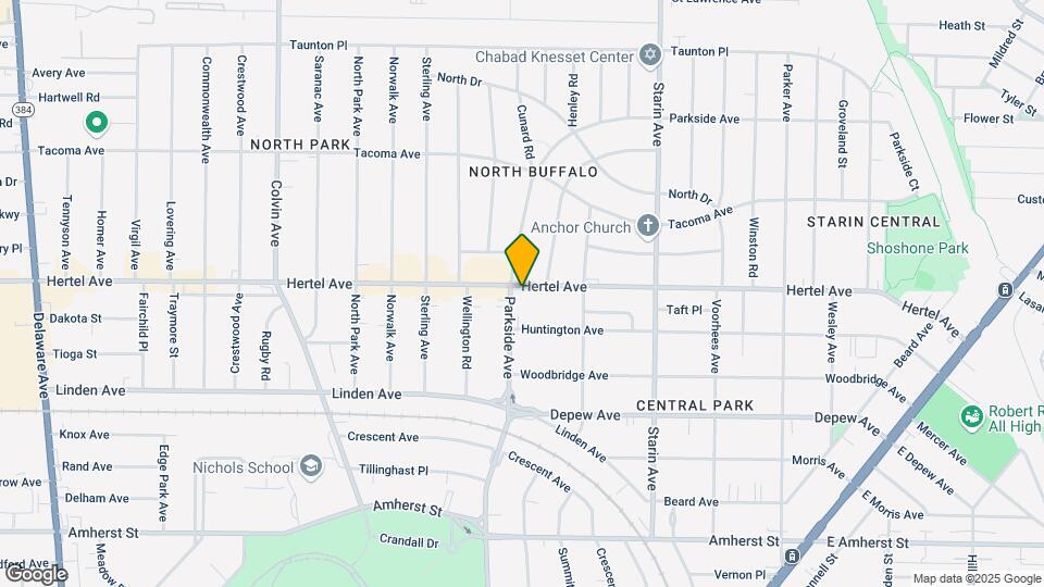 1585 Hertel Map and Location Details