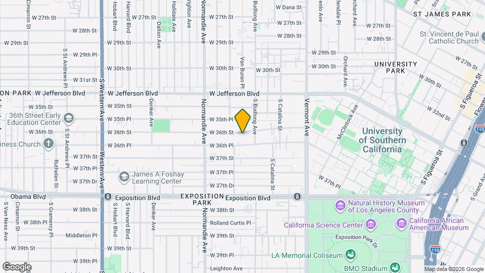 1286 W 36th St, Unit Unit 2 Mapa y Detalles de la Ubicación