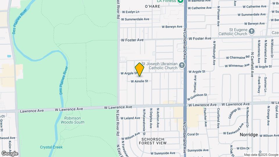 8644 W Ainslie St Mapa y Detalles de la Ubicación