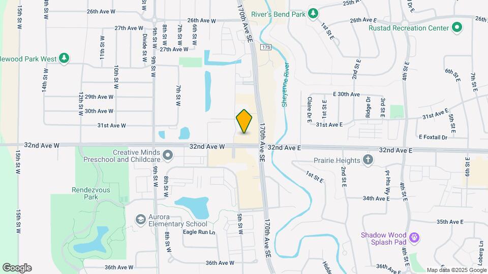 Sheyenne 32 West - ENVY Residential Map and Location Details