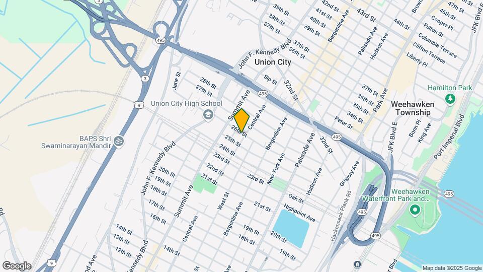 2517 Central Ave Map and Location Details