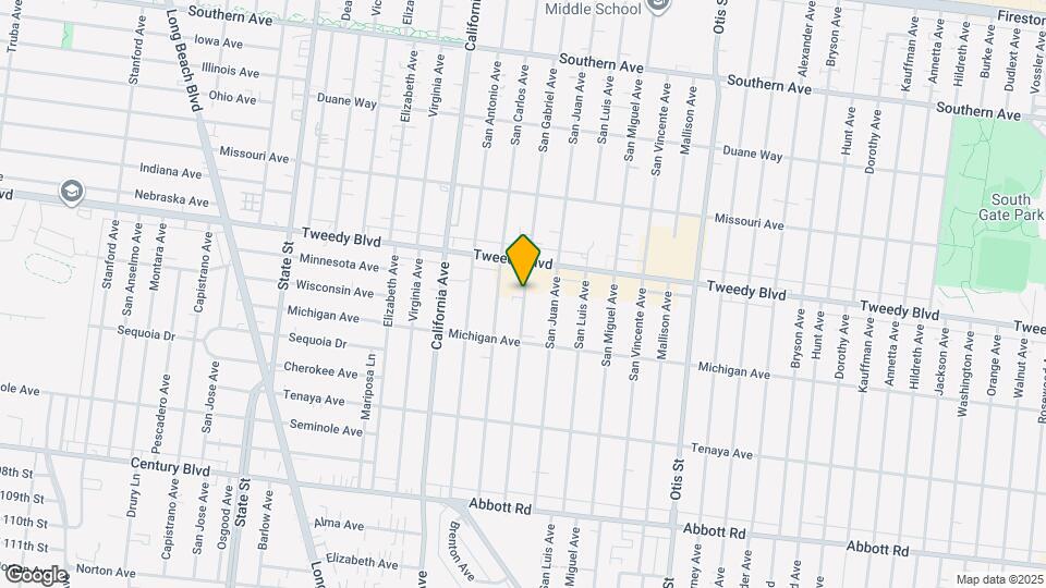 10019 San Gabriel Ave Map and Location Details