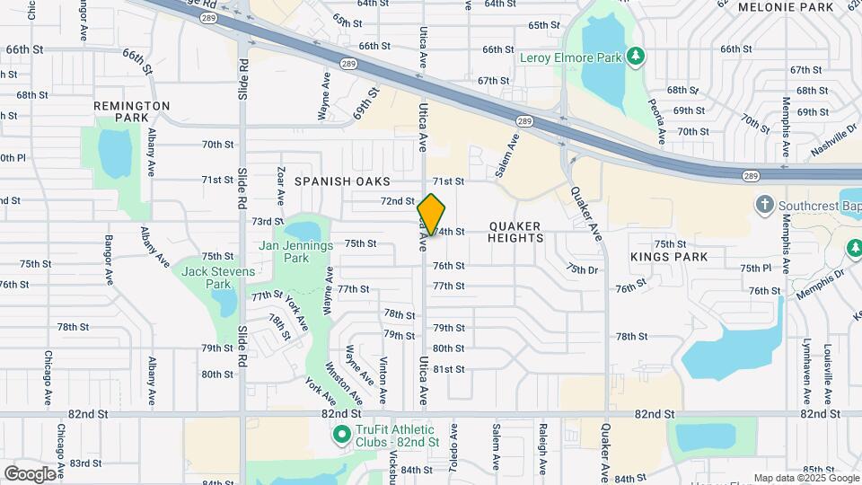 7403 Utica Ave Map and Location Details