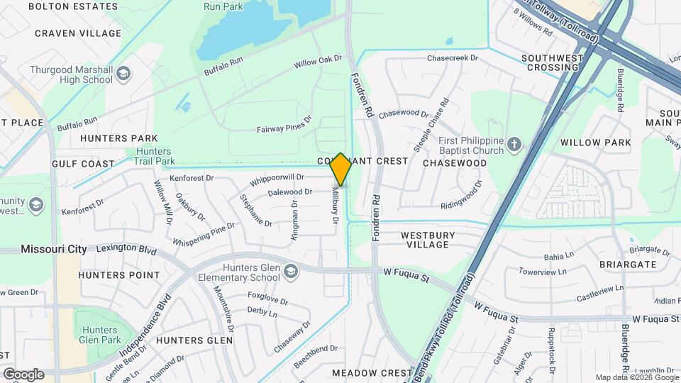 1703 Millbury Dr Map and Location Details