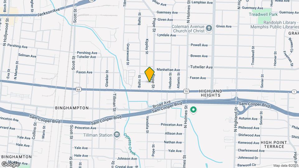 3131 Faxon Ave Map and Location Details