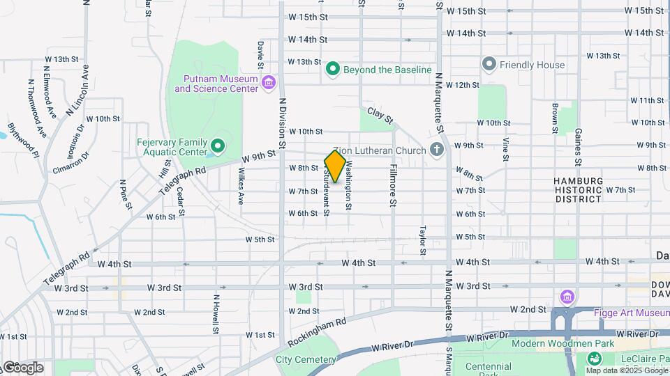 1522 W 7th St Map and Location Details
