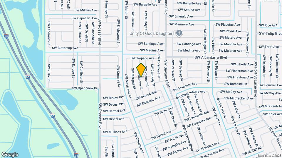 3601 SW Dellamano St Map and Location Details