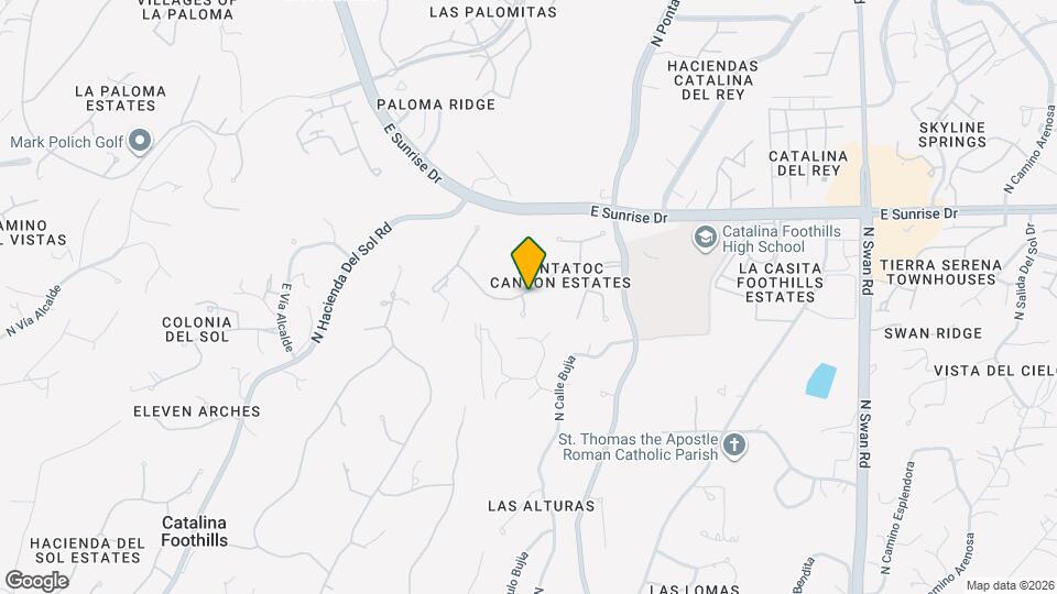 4100 E Pontatoc Canyon Dr Mapa y Detalles de la Ubicación
