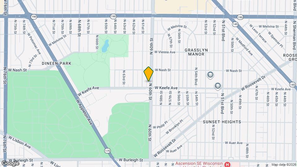 3515 N 60th St Map and Location Details