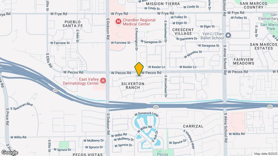 1030 S Brentwood Ct Map and Location Details