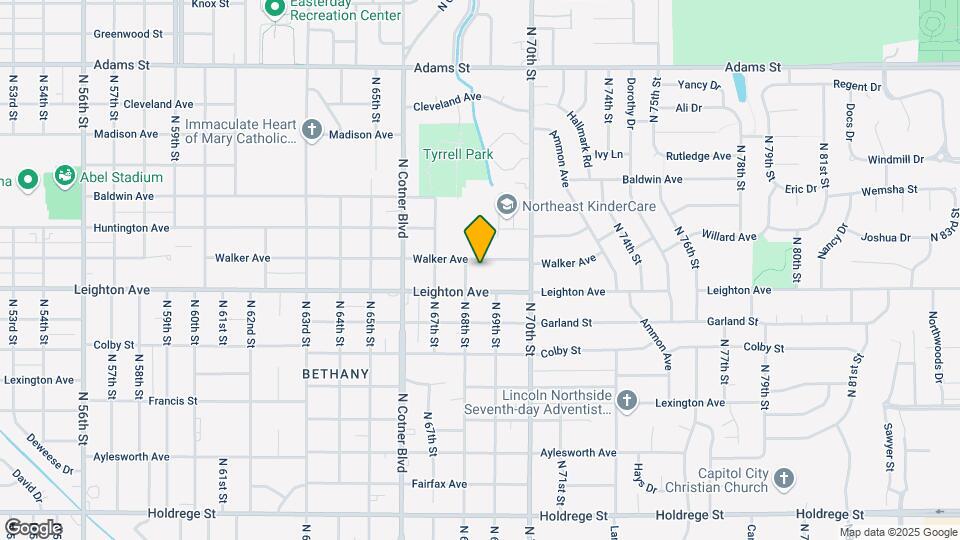 6821 Walker Ave Map and Location Details