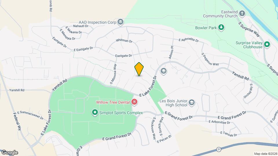 5603 S Snapdragon Pl Map and Location Details