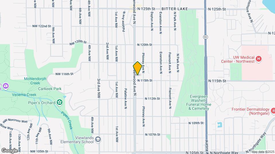 11508 Greenwood Ave N Map and Location Details