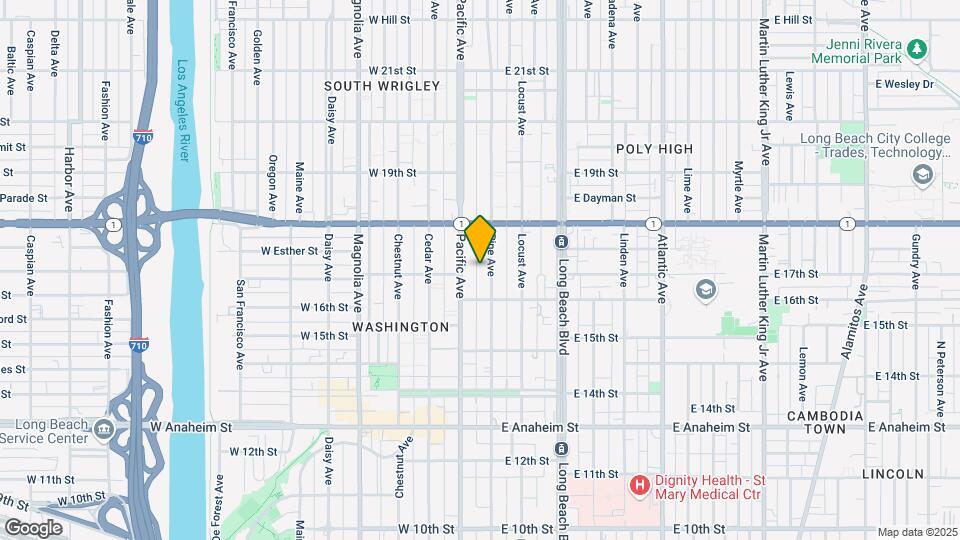 1701 Pine Ave Map and Location Details