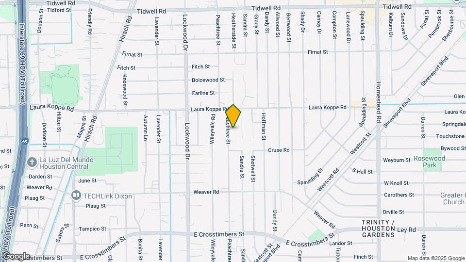 8614 Peachtree St Map and Location Details
