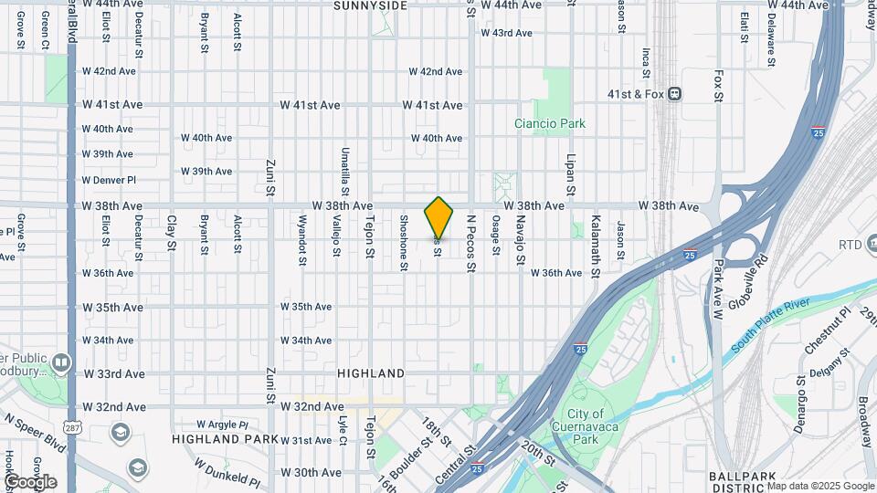 3646 Quivas St Map and Location Details