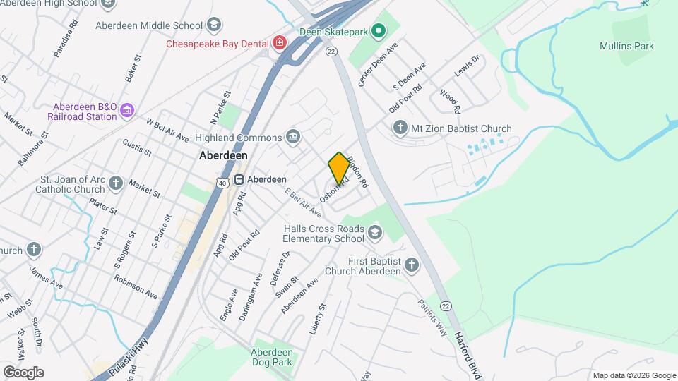 125 Osborn Rd Map and Location Details